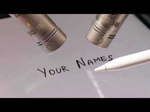 Видео: АСМР Пишу ваши имена на iPad ⭐️