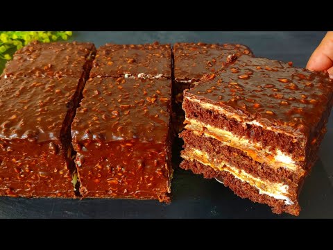 Видео: Знаменитый тающий во рту торт Сникерс! Очень просто и очень вкусно!