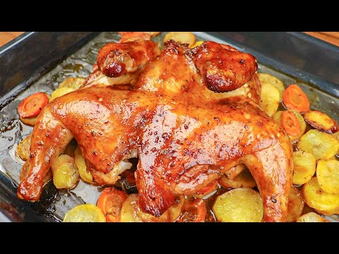 Видео: Я больше не буду жарить курицу! Очень вкусная и полезная курица в духовке!