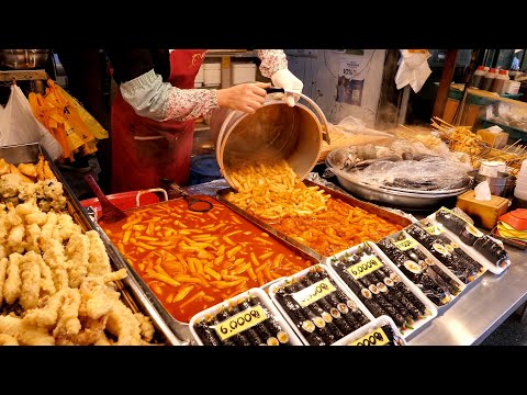 Видео: корейская кухня ттокбокки, кимбап, рыбный пирог, корейская уличная еда