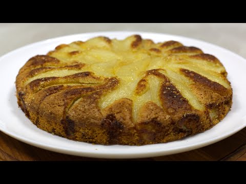 Видео: Изысканный Пирог с Грушей и Молотым Миндалем Рецепт Влажной Выпечки с Хрустящей Карамельной Посыпкой