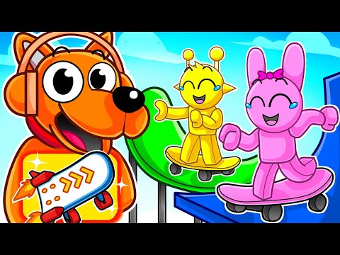 Видео: Я притворился СОБАКОЙ в Roblox SKATEBOARD OBBY, а затем использовал доску за 100 000 долларов!