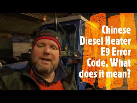 Видео: Китайский дизельный обогреватель, горелка на отработанном масле, дешевый обогрев, код ошибки E9 Ч...