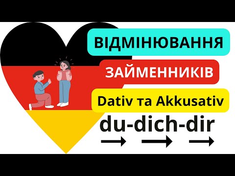 Видео: Урок 11. Відмінювання особових займенників в німецькій мові. (Personalpronomen: Akkusativ und Dativ)