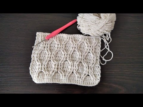 Видео: Красивый узор соты крючком.