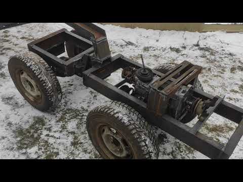 Видео: Рама на минитрактор полный привод 4х4
