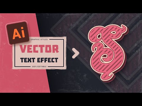 Видео: Урок | Ретро Стиль | Редактируемый Текстовый Эффект | Иллюстратор