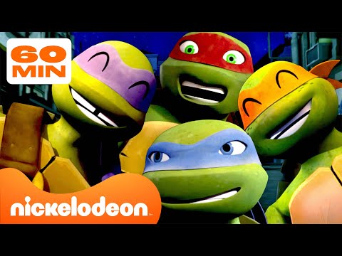 Видео: Черепашки-ниндзя | Самые смешные моменты TMNT 🐢 | 1 час веселья | Nickelodeon Cyrillic