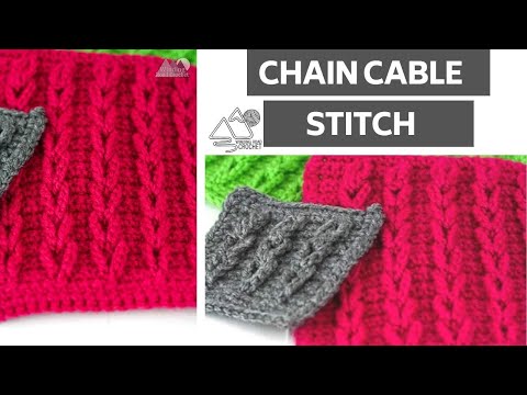 Видео: ВЯЗАНИЕ КРЮЧКОМ: Цепной жгут (узор «лесенка Иакова») Как вязать крючком от Winding Road Crochet