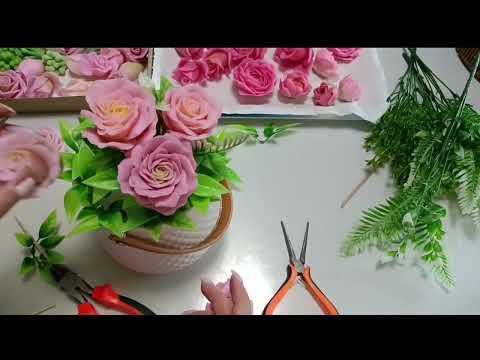 Видео: Мыловарение/нежный букет роз/🤗
