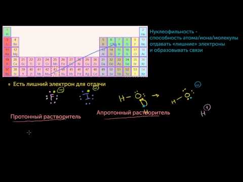 Видео: Нуклеофильность (Сила нуклеофилов)