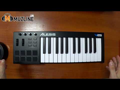 Видео: Alesis V25 midi keyboard/клавиатура/controller/контроллер. Обзор/overview