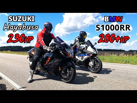 Видео: Гонка СПОРТБАЙКОВ! Suzuki GSX 1300R HAYABUSA GEN 3 vs BMW S1000RR vs BMW M3 G80 STAGE 2