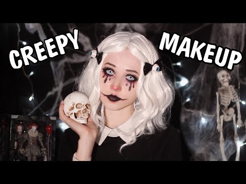 Видео: Halloween Makeup / Жуткий Макияж на Хэллоуин косметикой с AliExpress