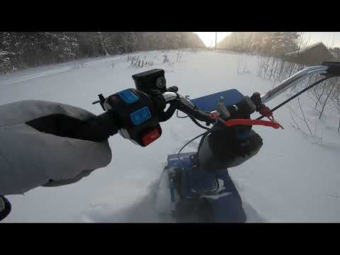 Видео: Прогулка на снегоходах draxter extreme 20лс в мороз