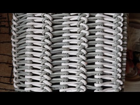 Видео: Послойное плетение двумя трубочками