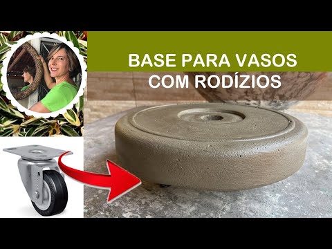 Видео: Сделай сам - Цоколь для цементного горшка с роликами: легко перемещать большие горшки