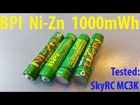 Видео: Тест аккумуляторов BPI Ni Zn 1.6V 1000mWh на SkyRC MC3000