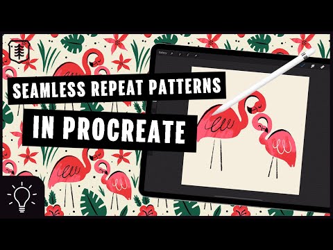 Видео: Как: ПОВТОРИТЬ БЕСШОВНЫЙ Узор в PROCREATE