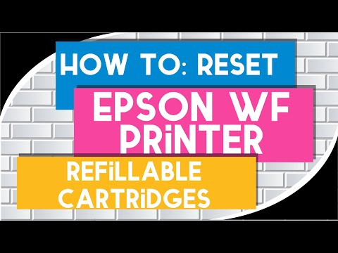 Видео: Сброс настроек перезаправляемых картриджей принтеров Epson WF с помощью ChipResetter