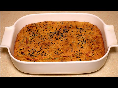 Видео: Пирог из кабачков проще простого, все смешал и готово! Кабачковый пирог.