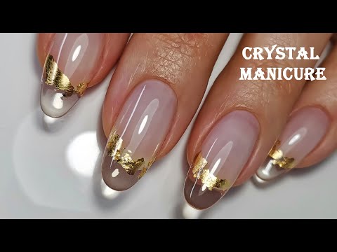 Видео: Crystal Manicure / Gel Nail Extension / Наращивание Ногтей Гелем / Хрустальный Маникюр