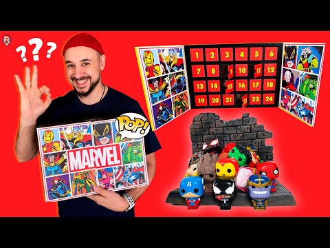 Видео: РАСПАКОВАЛ 24 ФИГУРКИ MARVEL FUNKO POCKET POP! ВЕСЬ КАЛЕНДАРЬ МАРВЕЛ В ОДНОМ ВИДЕО! ТОП РОБ ОБЗОР!