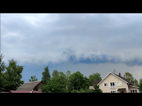 Видео: Сильная гроза!⛈️ ураганный ветер, невероятный ливень 12 июля в Отрадном!