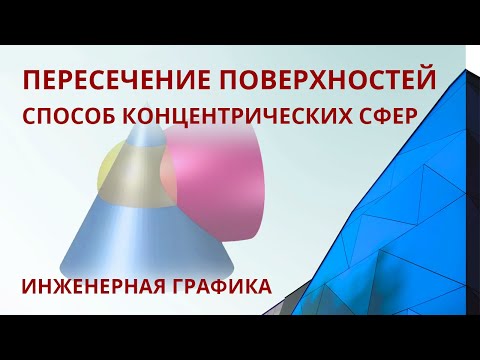 Видео: 2.3 Способ концентрических сфер. Пересечение поверхностей