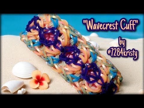 Видео: Урок по плетению браслета Rainbow Loom "Wavecrest Cuff" (ширина 5 прутков)