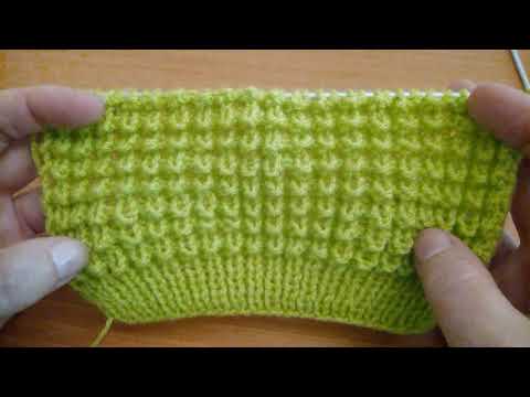 Видео: КРАСИВЫЙ УЗОР СПИЦАМИ "ЁЖИКИ" ИЛИ "КУКУРУЗКА"\BEAUTIFUL KNITTING PATTERN