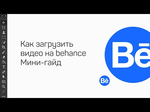 Видео: Как загрузить анимацию на behance