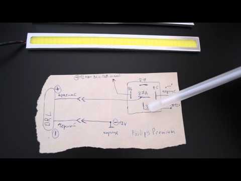 Видео: Как подключить дневные ходовые огни (DRL) при помощи реле
