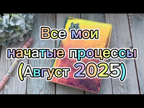 Видео: 113. Все мои начатые процессы (август 2025) ❤️ много или нет? 🤔