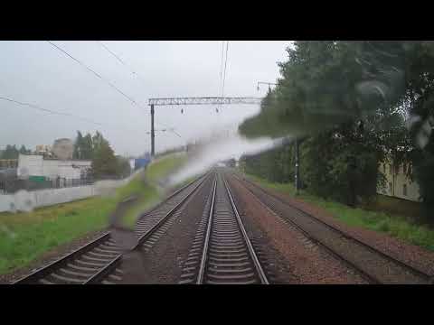 Видео: Минск Пассажирский   Брест Центральный из кабины машиниста ЭПр HD