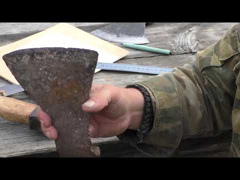 Видео: Формы и углы заточки топора | кафедра охотоведения | охотовед.pw