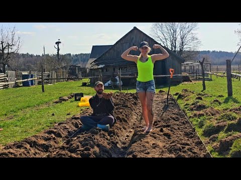 Видео: Мы БУЛЬБАШИ - жизнь и Душа в тихой деревне в окружении природы! Ранняя посадка картошки.