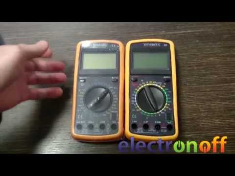 Видео: Цифровые мультиметры DT9208A и DT9205A. Видео обзор от Electronoff.ua