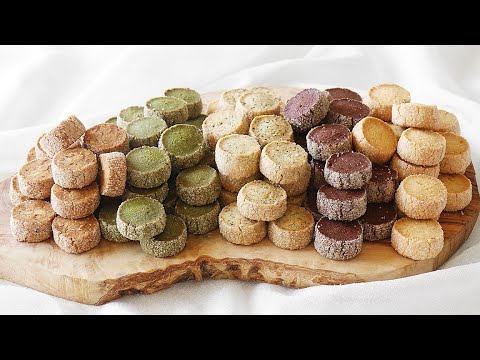 Видео: Французское сдобное печенье 5 вкусов l Sable Diamant