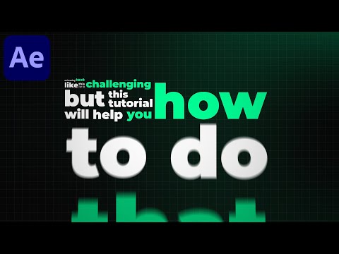Видео: Анимация анимации в After Effects — Учебник по After Effects: Кинетическая типографика №4