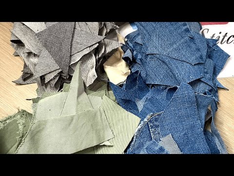Видео: Старым джинсам новую жизнь: Шьём коврик. DIY Мастер-класс