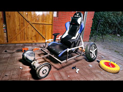 Видео: МАШИНА ИЗ ГИРОСКУТЕРА! НОВЫЙ ДИЗАЙН И КОЛЁСА