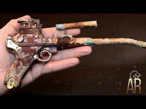 Видео: Реставрация зажигалки в виде пистолета Luger P-08