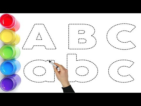 Видео: Учим ABC — веселое рисование и обводка для детей