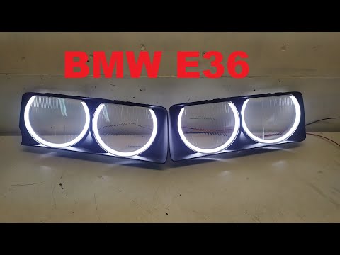 Видео: ангельские глазки BMW e36