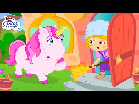 Видео: Приказка за деца за малък еднорог и принцеса | Добрата малка вещица Татти и Мисифу