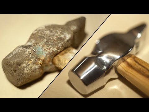 Видео: До и после. Реставрация старого молотка из СССР! Ручная работа.