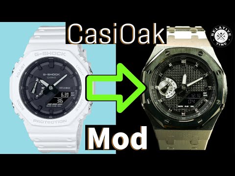 Видео: Цельнометаллический мод CasiOak! Проект Casio GA-2100 Mod от SKXMod