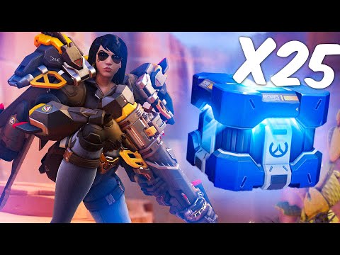 Видео: Открытие 25 архивных контейнеров в овервотч | Overwatch архивы 2020