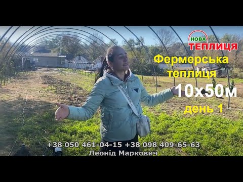 Видео: Теплиця 10х50 за 3 дні част. 1 Кам'яногірка